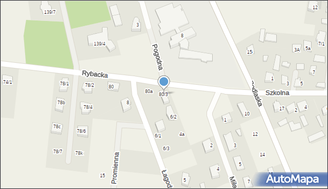 Sobolewo, Rybacka, 80/3, mapa Sobolewo