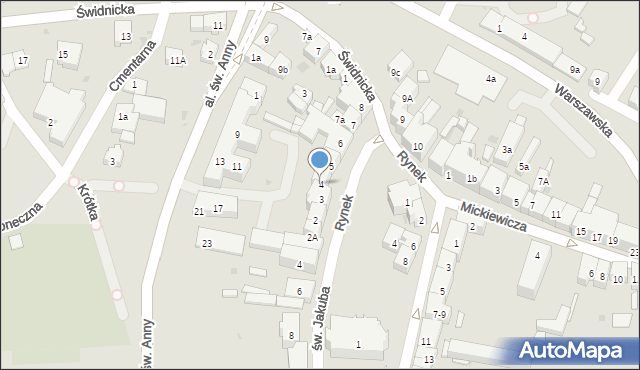 Sobótka, Rynek, 4, mapa Sobótka