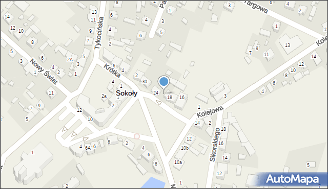 Sokoły, Rynek Kościuszki Tadeusza, gen., 22, mapa Sokoły