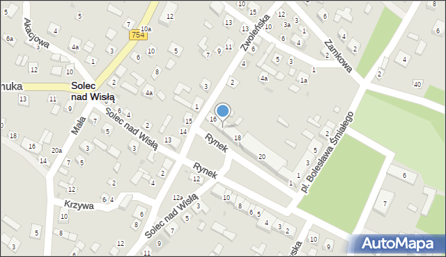 Solec nad Wisłą, Rynek, 17, mapa Solec nad Wisłą