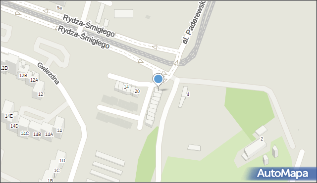 Sosnowiec, Rydza-Śmigłego Edwarda, marsz., 22, mapa Sosnowca