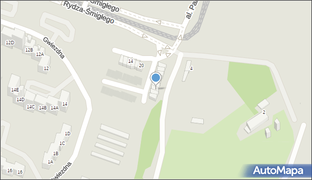 Sosnowiec, Rydza-Śmigłego Edwarda, marsz., 34, mapa Sosnowca