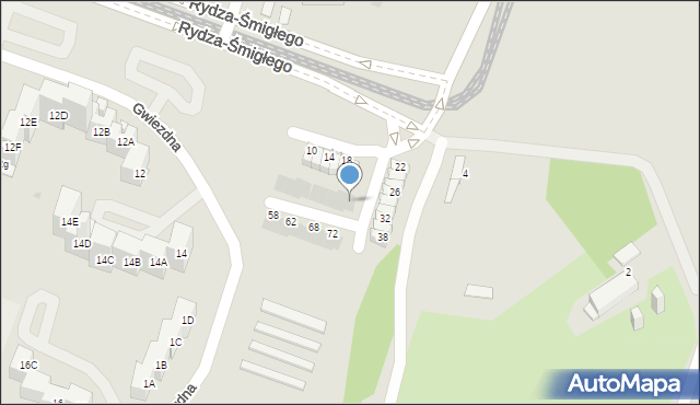 Sosnowiec, Rydza-Śmigłego Edwarda, marsz., 56, mapa Sosnowca