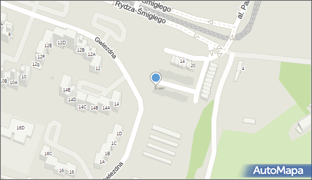Sosnowiec, Rydza-Śmigłego Edwarda, marsz., 58, mapa Sosnowca