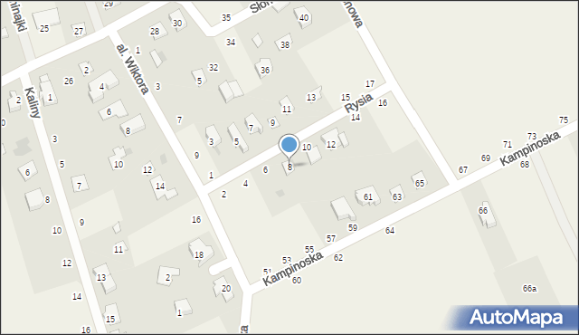 Sowia Wola Folwarczna, Rysia, 8, mapa Sowia Wola Folwarczna