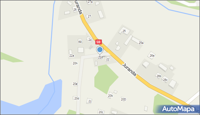 Spychowo, Rybacka, 21d, mapa Spychowo