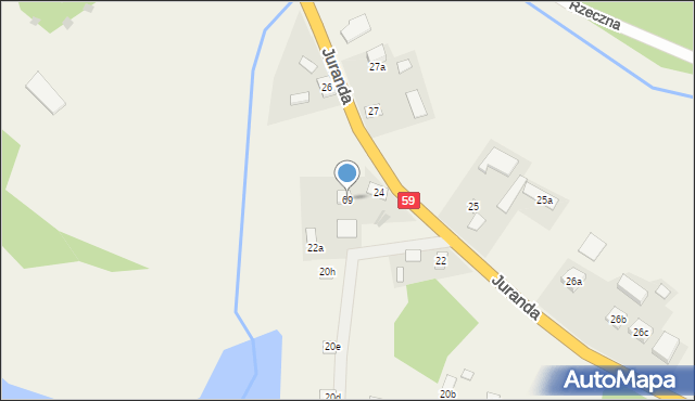 Spychowo, Rybacka, 69, mapa Spychowo