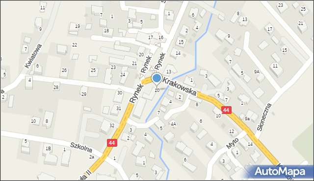 Spytkowice, Rynek, 10, mapa Spytkowice