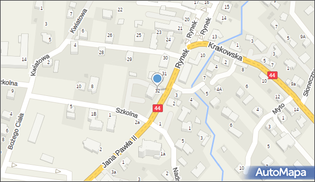 Spytkowice, Rynek, 32, mapa Spytkowice