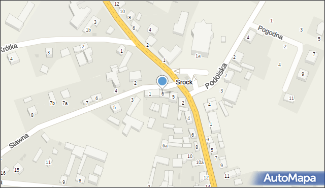 Srock, Rynek, 6, mapa Srock