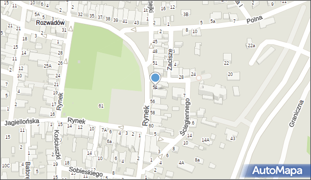 Stalowa Wola, Rynek, 54A, mapa Stalowa Wola