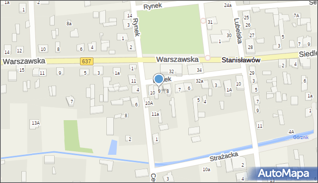 Stanisławów, Rynek, 9, mapa Stanisławów