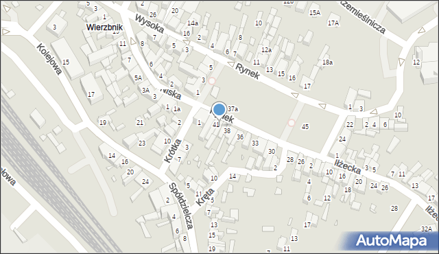 Starachowice, Rynek, 40, mapa Starachowic