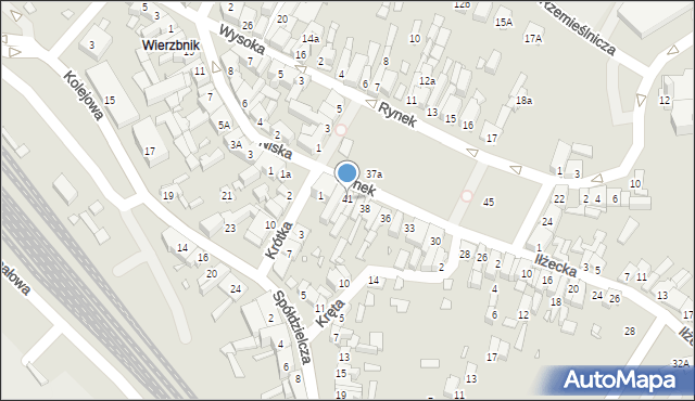 Starachowice, Rynek, 41, mapa Starachowic