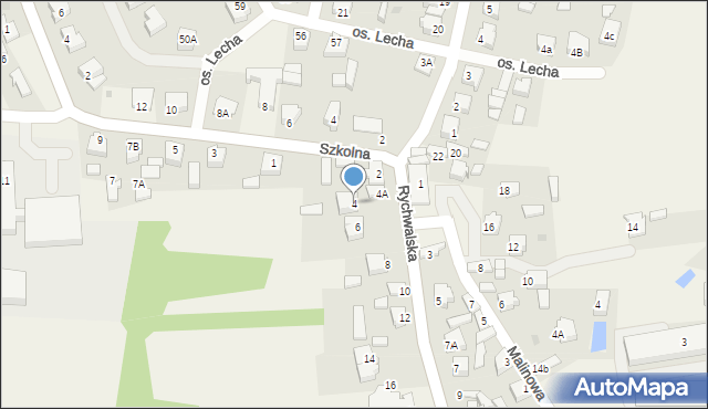 Stare Miasto, Rychwalska, 4, mapa Stare Miasto