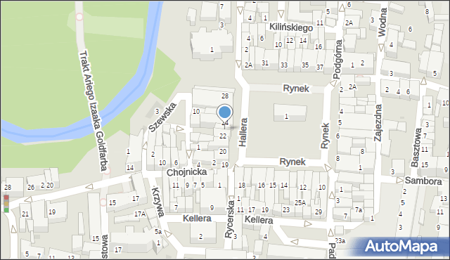 Starogard Gdański, Rynek, 23, mapa Starogard Gdański