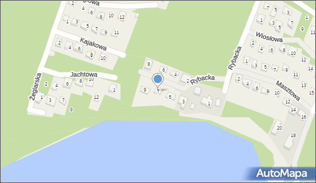 Stęszewko, Rybacka, 7, mapa Stęszewko