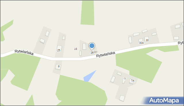 Strzegomek, Rytwiańska, 15, mapa Strzegomek