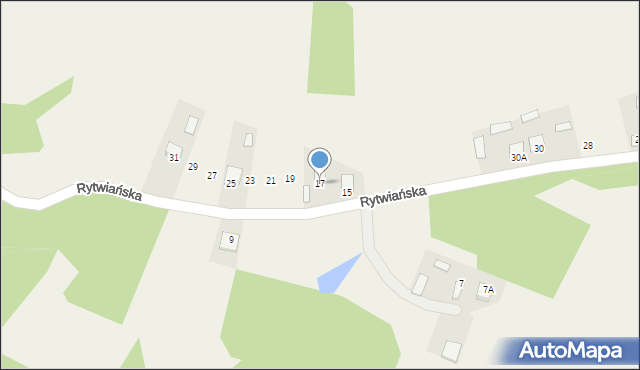 Strzegomek, Rytwiańska, 17, mapa Strzegomek
