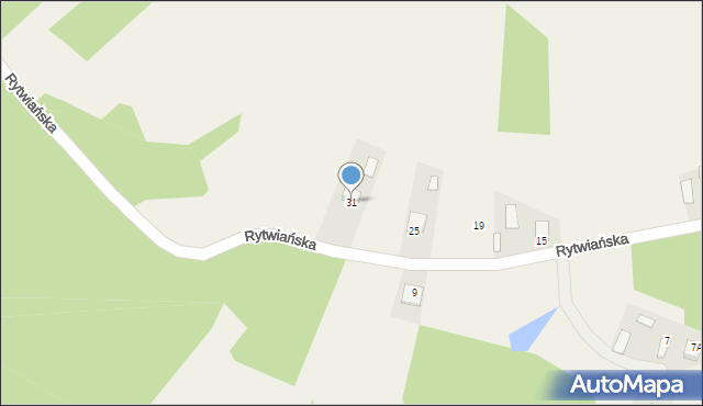 Strzegomek, Rytwiańska, 31, mapa Strzegomek