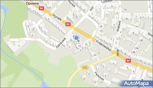 Strzelce Opolskie, Rynek, 26, mapa Strzelce Opolskie