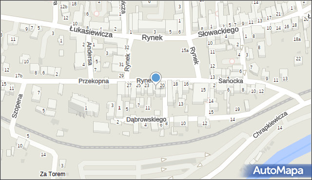 Strzyżów, Rynek, 22, mapa Strzyżów