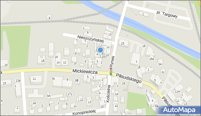 Sucha Beskidzka, Rynek, 5, mapa Sucha Beskidzka