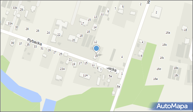 Suchocin, Rybacka, 10, mapa Suchocin