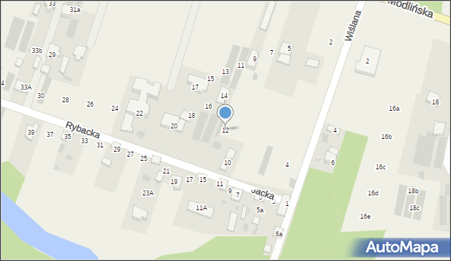 Suchocin, Rybacka, 12, mapa Suchocin