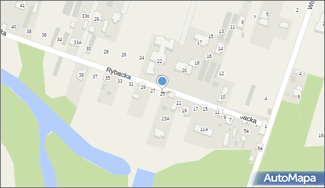 Suchocin, Rybacka, 25, mapa Suchocin