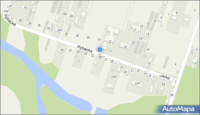 Suchocin, Rybacka, 29, mapa Suchocin