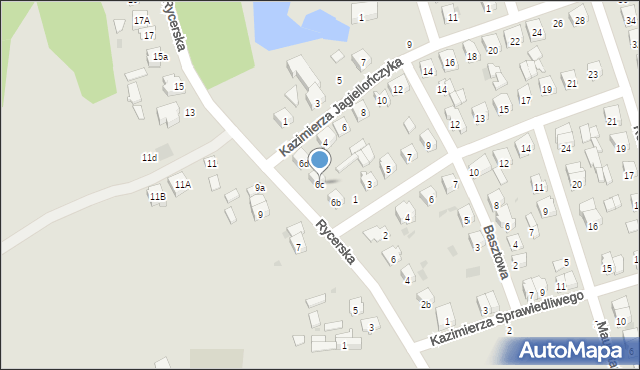 Sulejów, Rycerska, 6c, mapa Sulejów