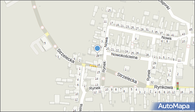 Sulmierzyce, Rynek, 18, mapa Sulmierzyce