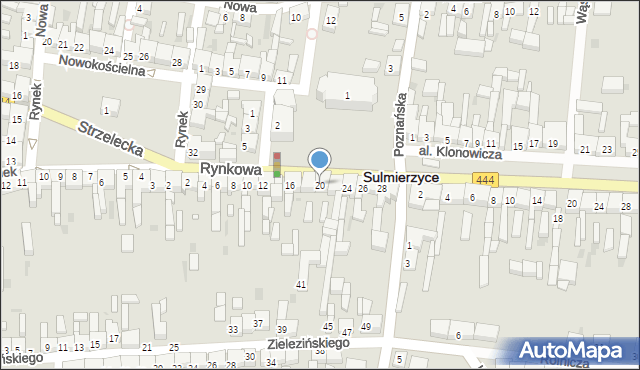 Sulmierzyce, Rynkowa, 20, mapa Sulmierzyce