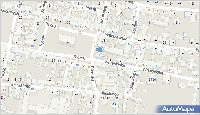 Swarzędz, Rynek, 7, mapa Swarzędz