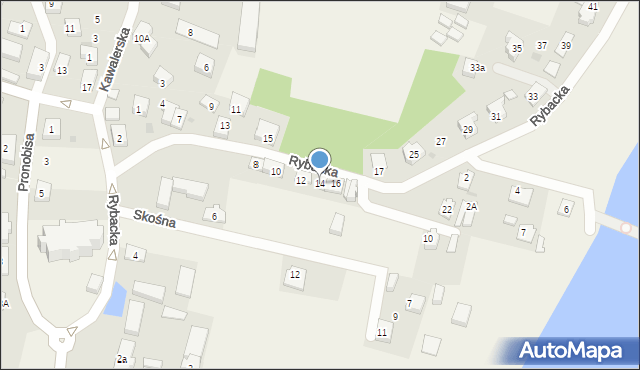 Swarzewo, Rybacka, 14, mapa Swarzewo