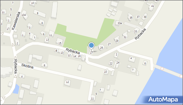 Swarzewo, Rybacka, 17, mapa Swarzewo