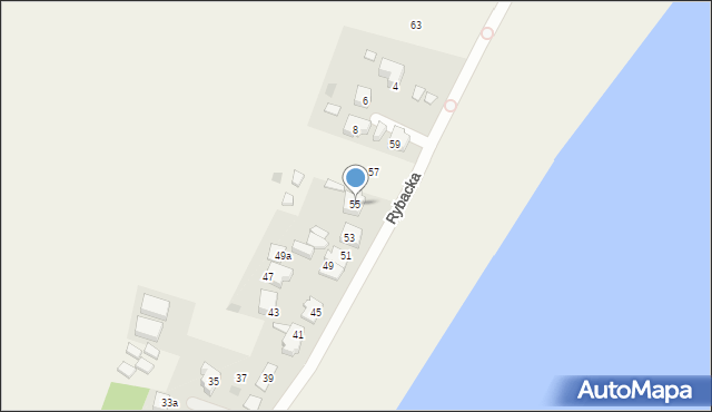 Swarzewo, Rybacka, 55, mapa Swarzewo