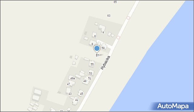 Swarzewo, Rybacka, 57, mapa Swarzewo