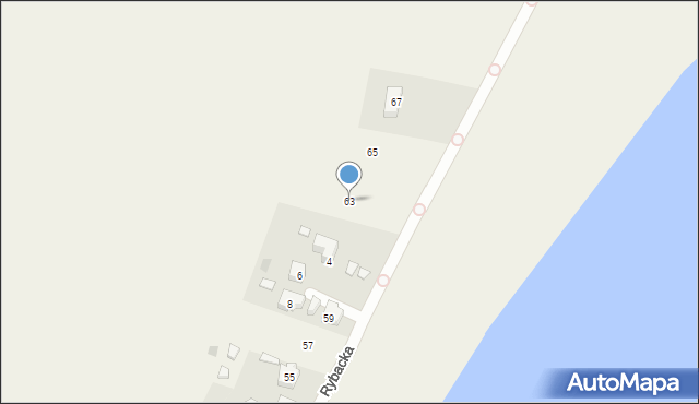 Swarzewo, Rybacka, 63, mapa Swarzewo