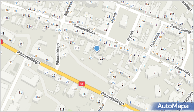 Świebodzice, Rynek, 13A, mapa Świebodzice