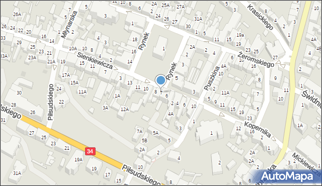 Świebodzice, Rynek, 7, mapa Świebodzice