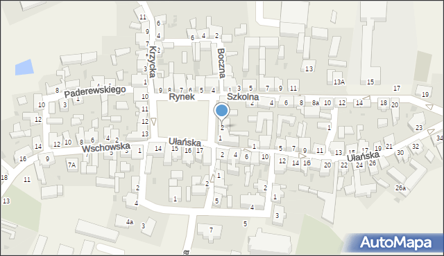 Święciechowa, Rynek, 2, mapa Święciechowa