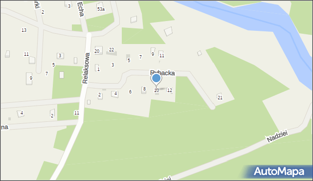 Świniotop, Rybacka, 10, mapa Świniotop