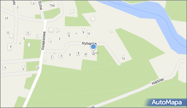 Świniotop, Rybacka, 12, mapa Świniotop
