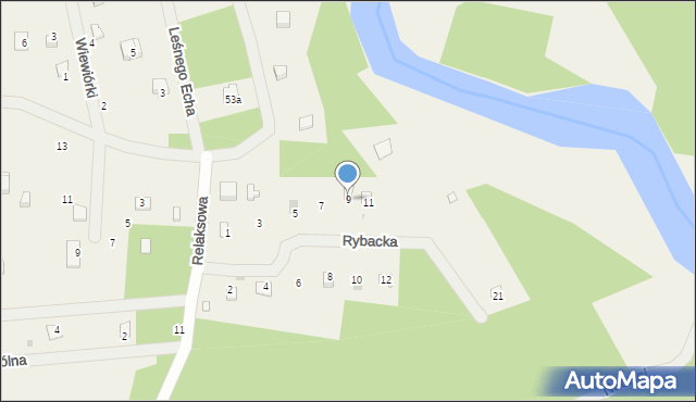 Świniotop, Rybacka, 9, mapa Świniotop