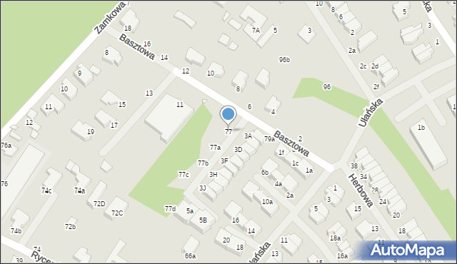 Świnoujście, Rycerska, 77, mapa Świnoujście