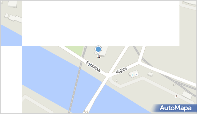 Szczecin, Rybnicka, 11, mapa Szczecina