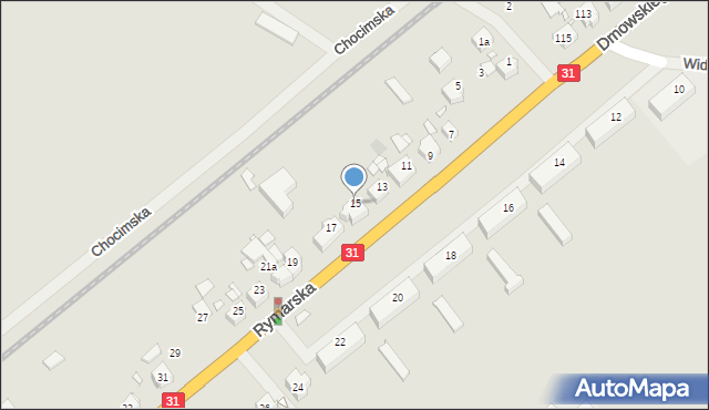 Szczecin, Rymarska, 15, mapa Szczecina