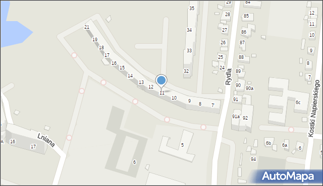 Szczecin, Rydla Lucjana, 11, mapa Szczecina